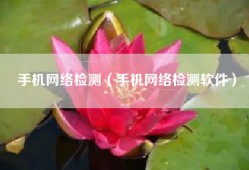 手机网络检测（手机网络检测软件）