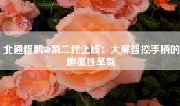 北通鲲鹏50第二代上线：大屏智控手柄的颠覆性革新