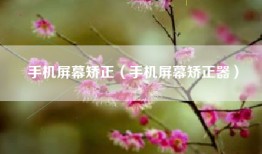 手机屏幕矫正（手机屏幕矫正器）