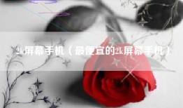 2k屏幕手机（最便宜的2k屏幕手机）