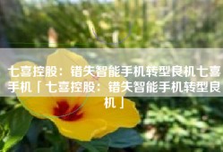 七喜控股：错失智能手机转型良机七喜手机「七喜控股：错失智能手机转型良机」