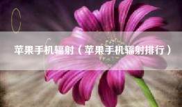 苹果手机辐射（苹果手机辐射排行）