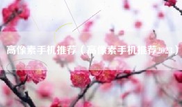高像素手机推荐（高像素手机推荐2023）