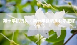 莱卡手机镜头（莱卡手机镜头和索尼哪个好）