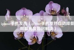 iphone手机发热（iphone手机发热自动降低屏幕亮度如何解决）
