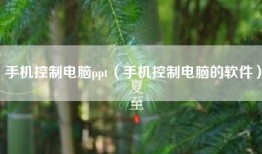 手机控制电脑ppt（手机控制电脑的软件）