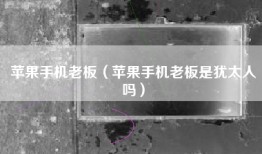 苹果手机老板（苹果手机老板是犹太人吗）
