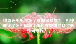 镍氢充电电池坏了要如何修复？手机电池坏了怎么修复「镍氢充电电池坏了要如何修复？」