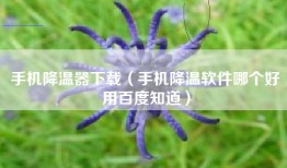 手机降温器下载（手机降温软件哪个好用百度知道）