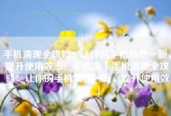 手机清理全攻略：让你的手机焕然一新，提升使用效率！手机清「手机清理全攻略：让你的手机焕然一新，提升使用效率！」
