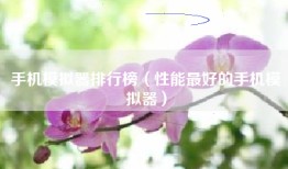 手机模拟器排行榜（性能最好的手机模拟器）