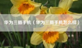 华为三摄手机（华为三摄手机怎么样）
