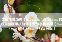 荣耀手机助理（Honor Suite） V11.0.0.616 官方安装版手机助理「荣耀手机助理（Honor Suite） V11.0.0.616 官方安装版」