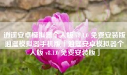 逍遥安卓模拟器个人版 v8.1.0 免费安装版逍遥模拟器手机版「逍遥安卓模拟器个人版 v8.1.0 免费安装版」