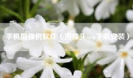 手机摄像机软件（摄像头app下载安装）