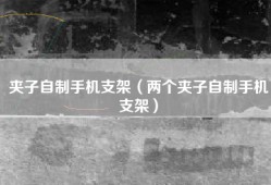 夹子自制手机支架（两个夹子自制手机支架）
