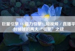 巨量引擎 VS 磁力引擎：短视频／直播平台领域的两大“引擎”之战