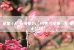 苹果手机有假货吗（得物的苹果手机是正品吗）