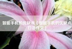 智能手机的优缺点（智能手机的优缺点日语作文）