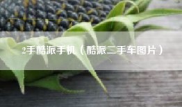 2手酷派手机（酷派二手车图片）