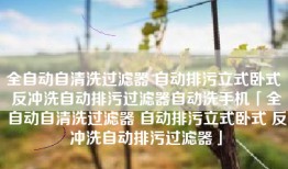 全自动自清洗过滤器 自动排污立式卧式 反冲洗自动排污过滤器自动洗手机「全自动自清洗过滤器 自动排污立式卧式 反冲洗自动排污过滤器」