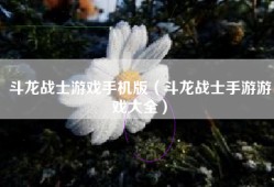 斗龙战士游戏手机版（斗龙战士手游游戏大全）