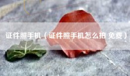 证件照手机（证件照手机怎么拍 免费）