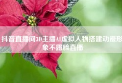 抖音直播间3D主播AI虚拟人物搭建动漫形象不露脸直播
