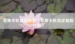 苹果手机验证真假（苹果手机验证真假代码）