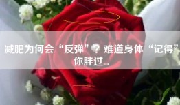减肥为何会“反弹”？难道身体“记得”你胖过...