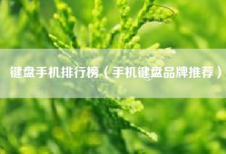 键盘手机排行榜（手机键盘品牌推荐）