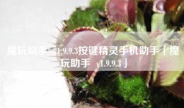 魔玩助手  v1.9.9.3按键精灵手机助手「魔玩助手  v1.9.9.3」