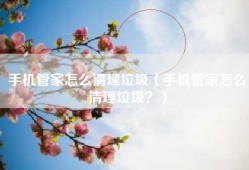 手机管家怎么清理垃圾（手机管家怎么清理垃圾？）