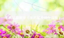 手机贴膜教学（手机贴膜操作流程）