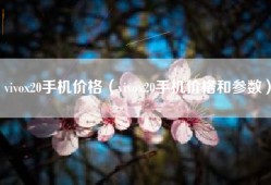 vivox20手机价格（vivox20手机价格和参数）