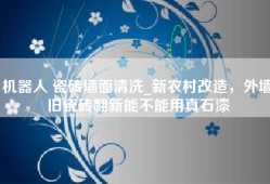 机器人 瓷砖墙面清洗_新农村改造，外墙旧瓷砖翻新能不能用真石漆
