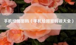 手机绘图密码（手机绘图密码锁大全）