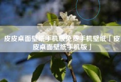 皮皮桌面壁纸手机版免费手机壁纸「皮皮桌面壁纸手机版」
