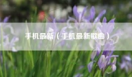 手机最新（手机最新歌曲）