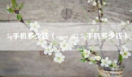 5g手机多少钱（oppo a55 5g手机多少钱）