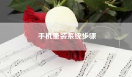 手机重装系统步骤