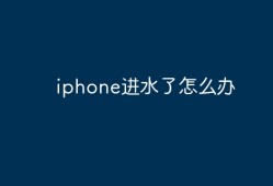 iphone进水了怎么办苹果手机进水「iphone进水了怎么办」