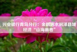兴业银行青岛分行：金融活水润泽县域经济“山海画卷”