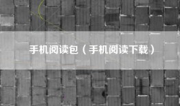 手机阅读包（手机阅读下载）