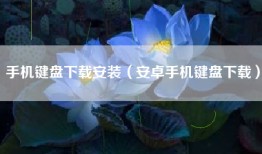手机键盘下载安装（安卓手机键盘下载）