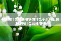 手机为什么会耗电快为什么手机耗电快「手机为什么会耗电快」