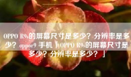 OPPO R9s的屏幕尺寸是多少？分辨率是多少？oppor9 手机「OPPO R9s的屏幕尺寸是多少？分辨率是多少？」
