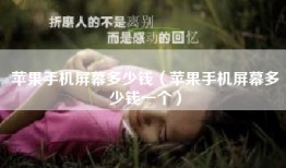 苹果手机屏幕多少钱（苹果手机屏幕多少钱一个）