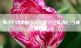 基于百度地图实现的实时定位功能(含项目代码)