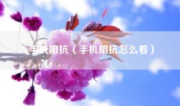 手机阻抗（手机阻抗怎么看）